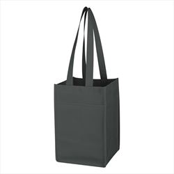 JH3324 Non-Woven 4 Bottle Wine Tote With Custom Imprint